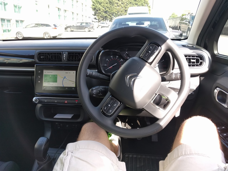 That screen felt more like a Tomagachi viewed through a paper towel roll at a distance of 10 yards. And three control stalks....this interior is a mess.